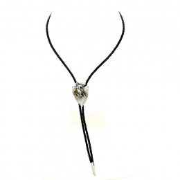 Silver Horseman Arrowhead Bolo Tie