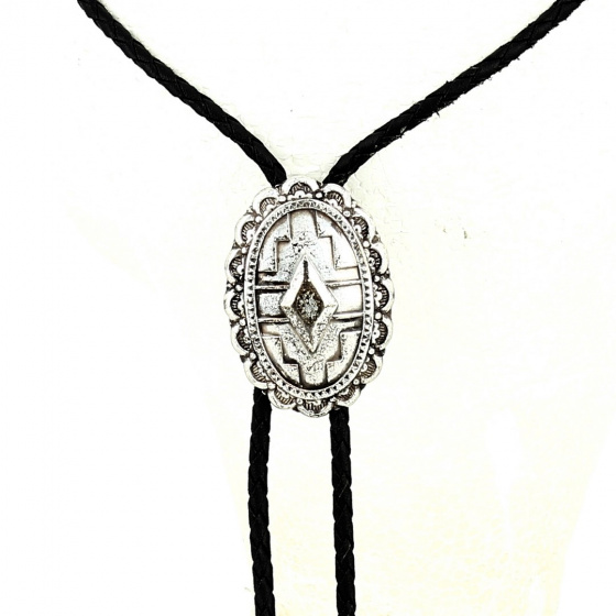 Bolo Tie Motifs Aztèques Argent Bolo Tie Motifs Aztèques Argent