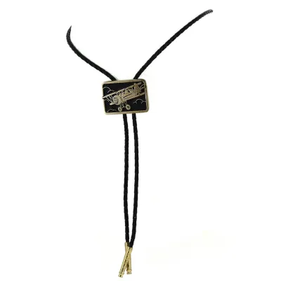 Bolo Tie Avion Doré Reference : 13156 | Chapellerie Traclet