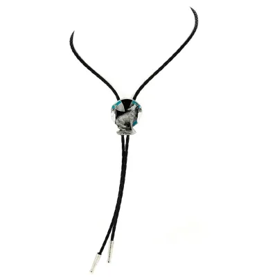 Howling Wolf Bolo Tie Reference: 6978 | Chapellerie Traclet