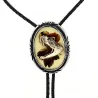 Snake Feathers Bolo Tie Reference: 13166 | Traclet Hat Shop