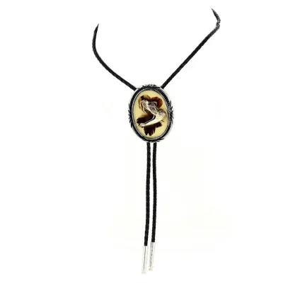 Snake Feathers Bolo Tie Reference: 13166 | Traclet Hat Shop