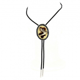 Snake Feathers Bolo Tie