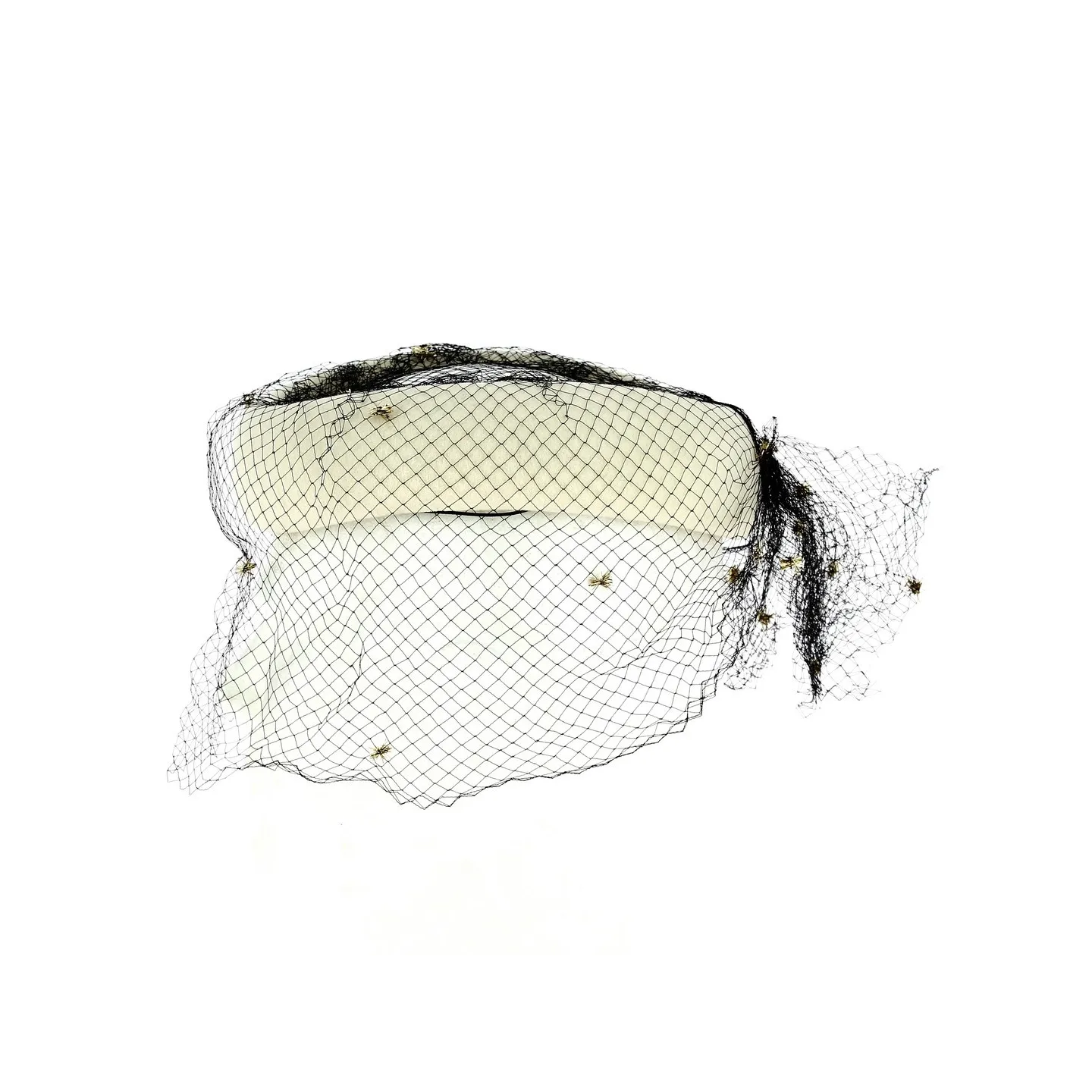 White Open Festive Tambourine Reference: 13176 | Traclet Hat Shop