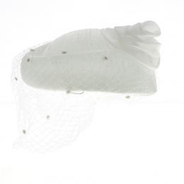 Special Hat for Prestigious Day EDY PARIS White