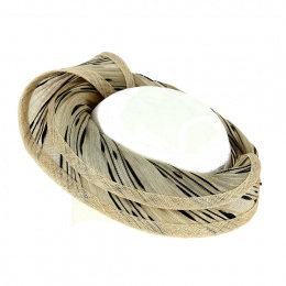 Beige Zebra Ceremonial Headband - Traclet