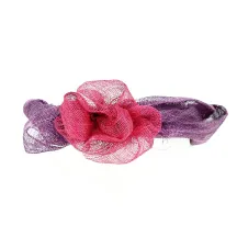 Purple & Pink Ceremonial Headband - Traclet Reference: 13189 | Traclet Hat Shop