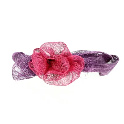 Purple & Pink Ceremonial Headband - Traclet Reference: 13189 | Traclet Hat Shop