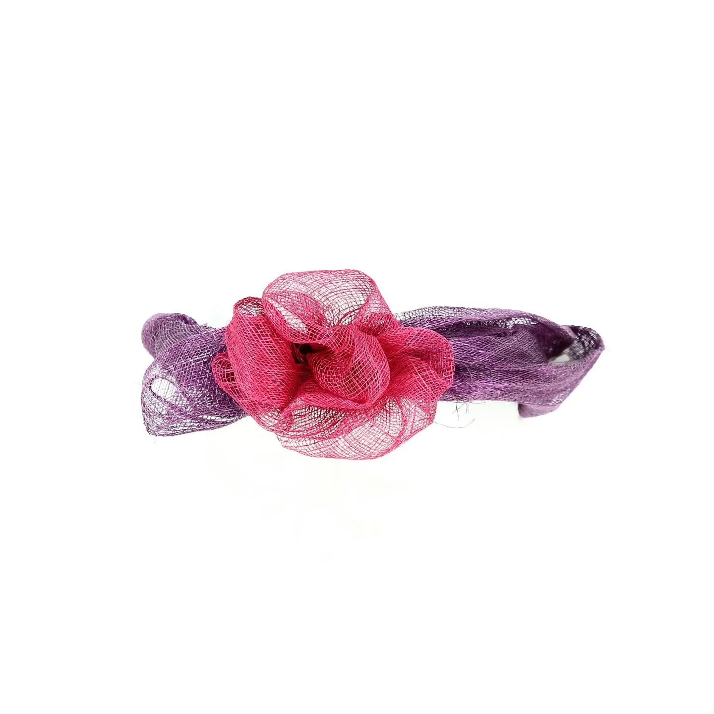 Purple & Pink Ceremonial Headband - Traclet Reference: 13189 | Traclet Hat Shop