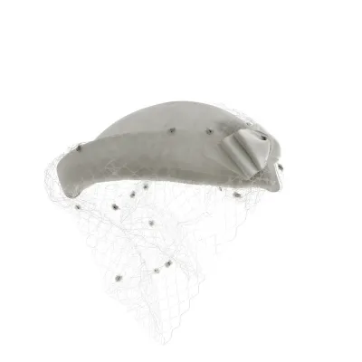 White Velvet Prestige Hat Reference: 13196 | Traclet Millinery