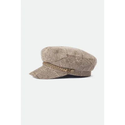 Sailor Cap Ashland Chevron Tan Brown - Brixton Reference: 12907 | Traclet Hat Shop