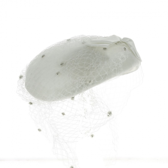 EDY PARIS Gala Hat White