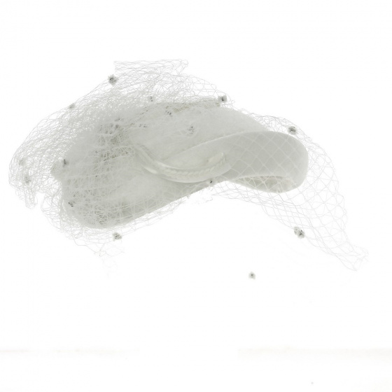 Chapeau de Cérémonie Prestance EDY Blanc