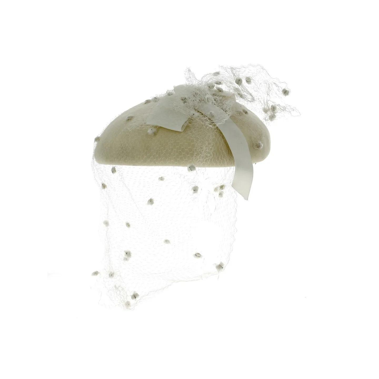 Tambourin Ceremony Felt & White Bow - Traclet Reference: 13208 | Chapellerie Traclet
