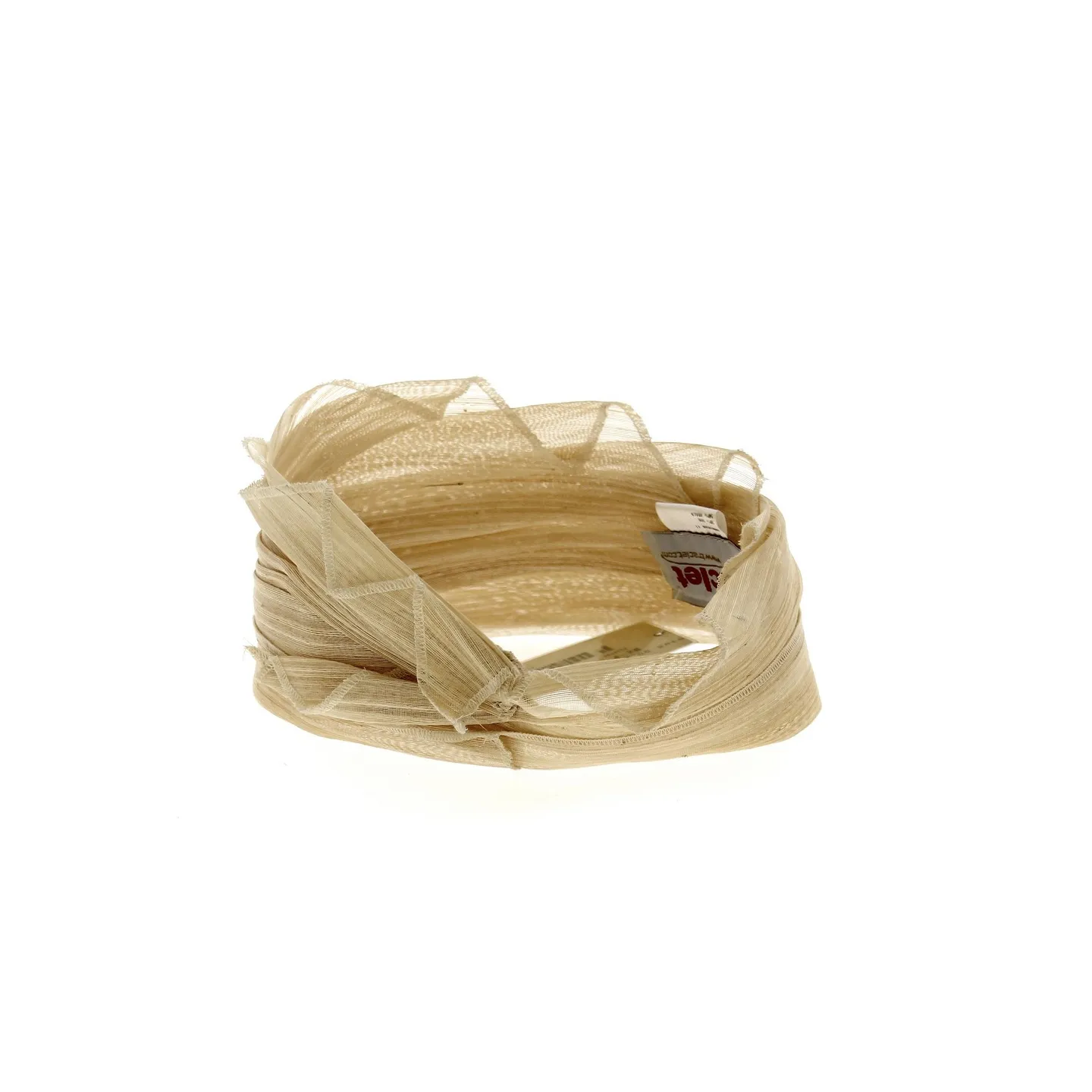 Beige Asymmetrical Ceremony Headband - Traclet Reference: 13217 | Traclet Hat Shop