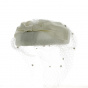 Somptuosa EDY White Velvet Ceremonial Hat