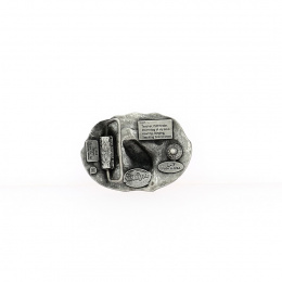 Black Howling Wolf Belt Buckle