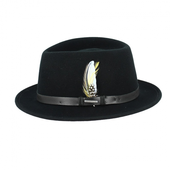 Chapeau Traveller Lindsey Feutre Vitafelt Noir - Stetson