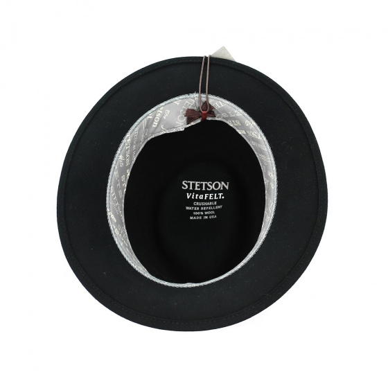 Chapeau Traveller Lindsey Feutre Vitafelt Noir - Stetson