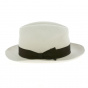 Fedora Hat White & Brown Felt Hair - Borsalino