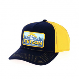 Navy & Yellow Polar Bear Trucker Cap - Stetson