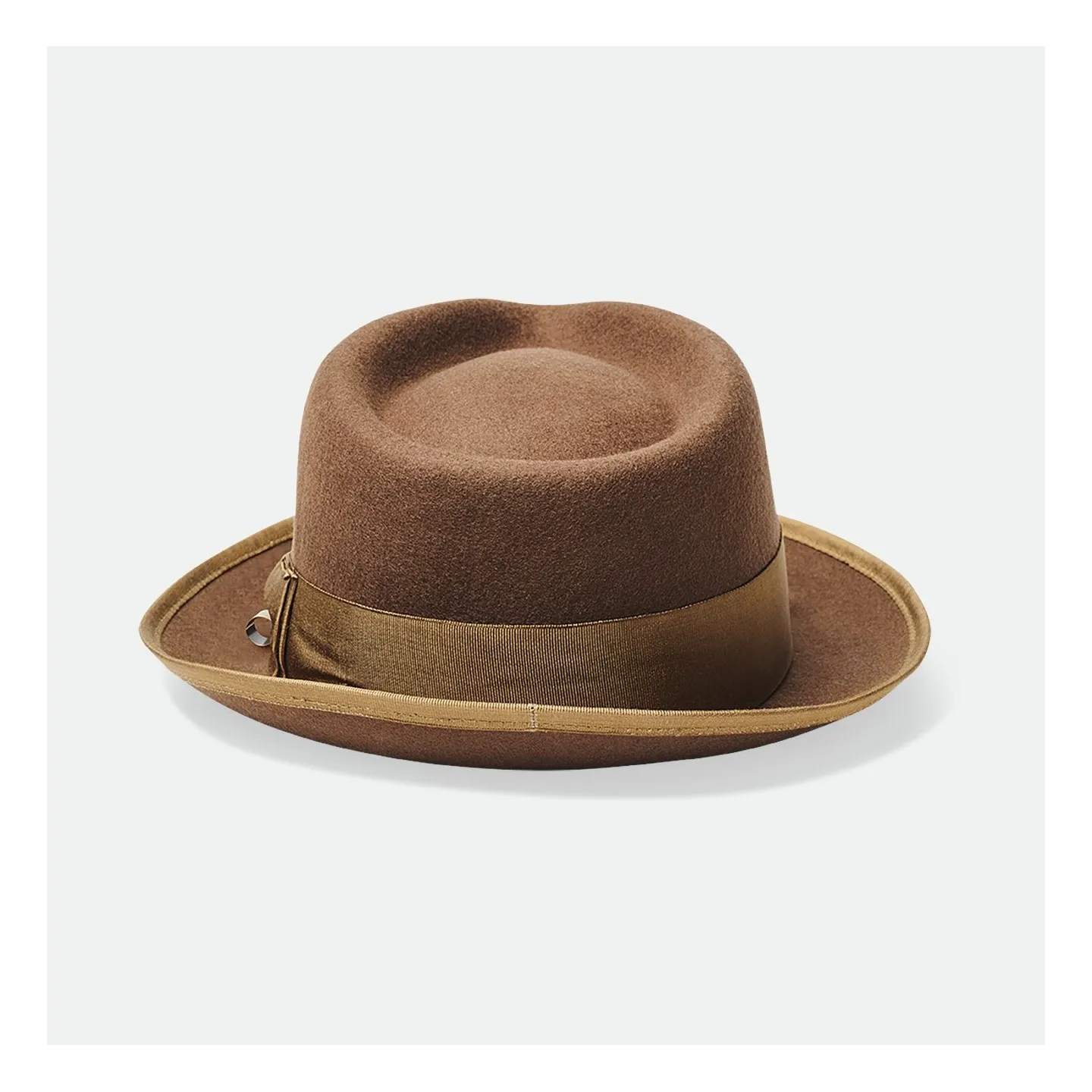 Chapeau Fedora Champ Feutre Laine Marron - Brixton