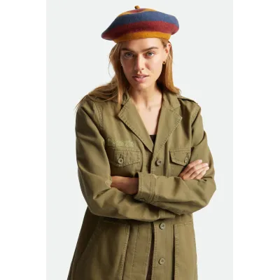 Audrey Lion Multi Stripe Wool Beret - Brixton Reference: 13256 | Traclet Hat Shop