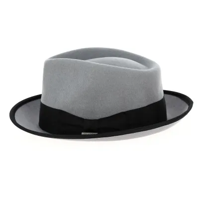 Chapeau Fedora Champ Feutre Laine Gris - Brixton