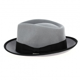 Brixton Gray Wool Felt Fedora Hat - Champ