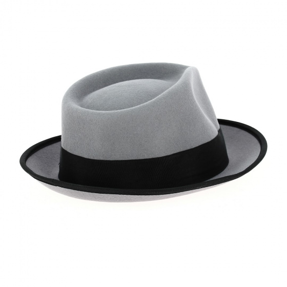 Chapeau Fedora Champ Feutre Laine Gris - Brixton