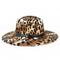 Brown Leopard Layton Fedora Hat - Brixton