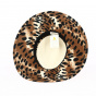 Fedora Layton Leopard Brown Hat - Brixton