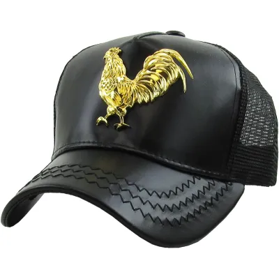 Casquette Trucker Coq Doré Noir - Traclet