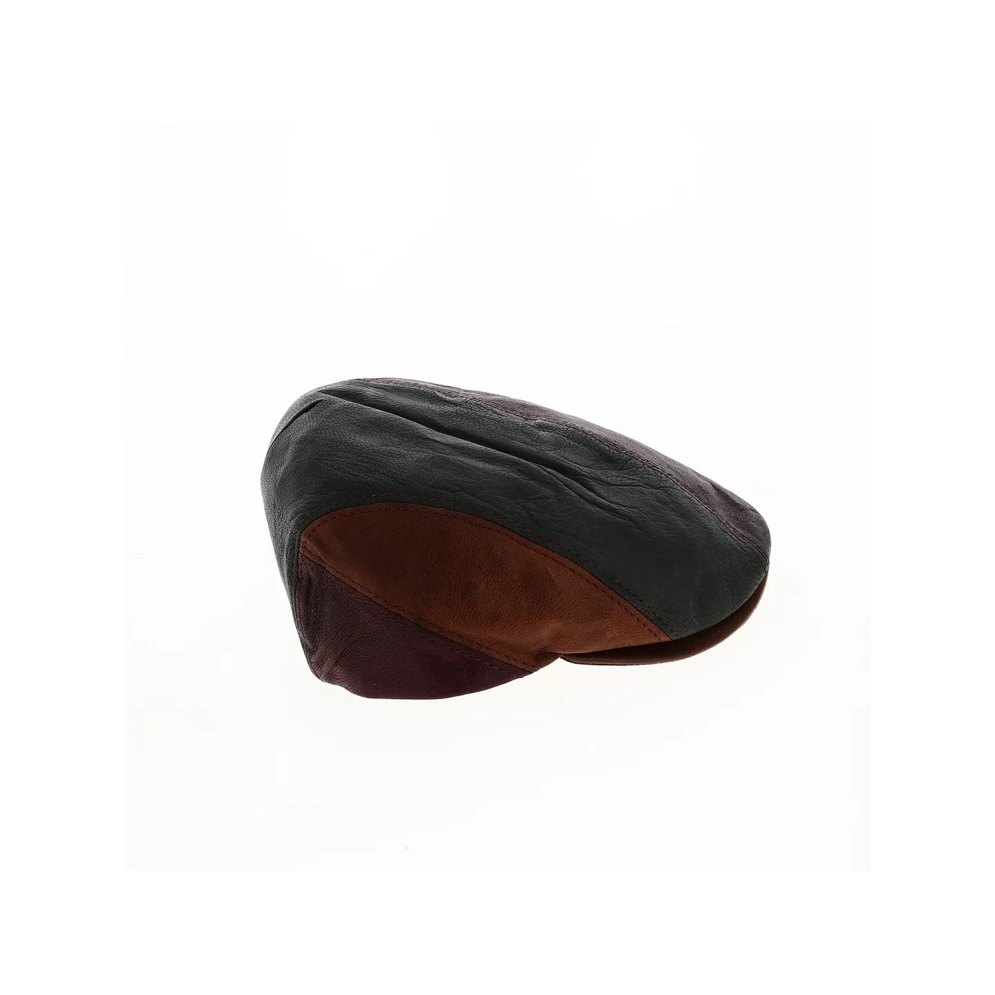 casquette plate cuir multicolor