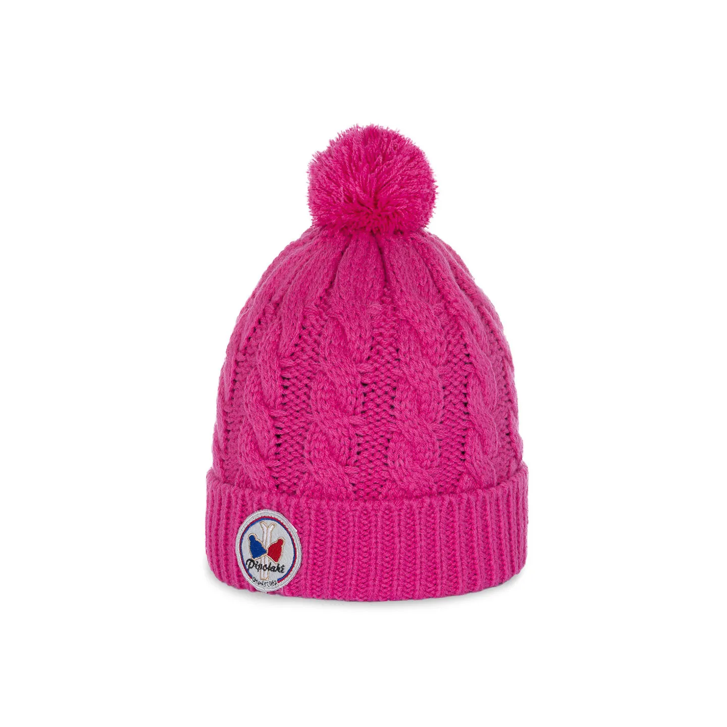 Child Pompom Beanie Alpina Fuchsia - Pipolaki - Chapellerie Traclet Reference: 7211 | Chapellerie Traclet