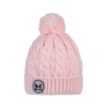 Bonnet Pompon Enfant Alpina Vieux Rose- Pipolaki - Chapellerie Traclet Reference : 7211 | Chapellerie Traclet