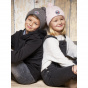 Kids Pom-pom Beanie Alpina Old Pink - Pipolaki