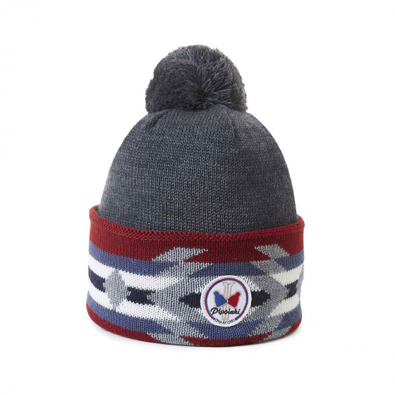 Charles Anthracite Pompom Beanie - Pipolaki