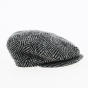 Relax 8 rib cap black & grey