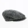 Relax 8 rib cap black & grey