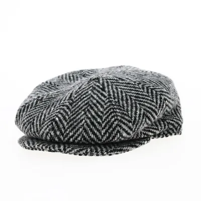 Casquette 8 côtes Relax black & grey