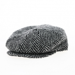Relax 8 rib cap black & grey