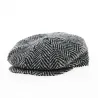 Relax 8 rib cap black & grey
