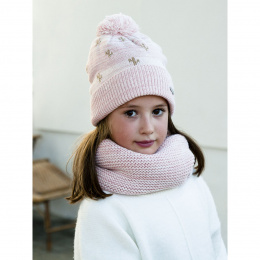 Children's Pink Iloni Neck Warmer - Pipolaki