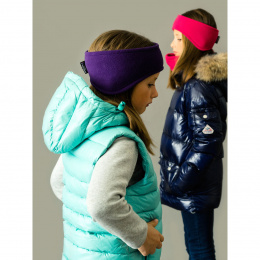 Children's Purple Fleece Bison Headband - Pipolaki