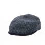 Relax wool flat cap blue