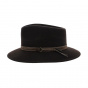 Luca dark brown fedora hat
