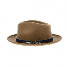 Chapeau Fedora Woolfelt marron