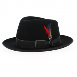 Fedora Woolfelt hat black - Stetson