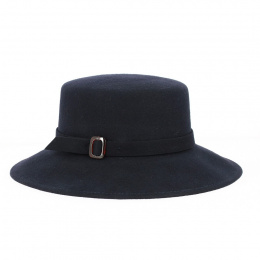 Marta wool capeline navy blue - Traclet